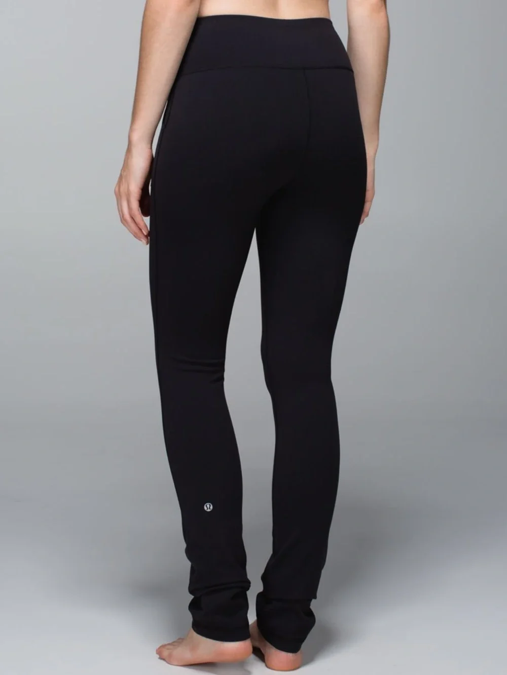 Lululemon Skinny Will Pant Full-On Luon - Black - Yoga Straight Leg Pockets
